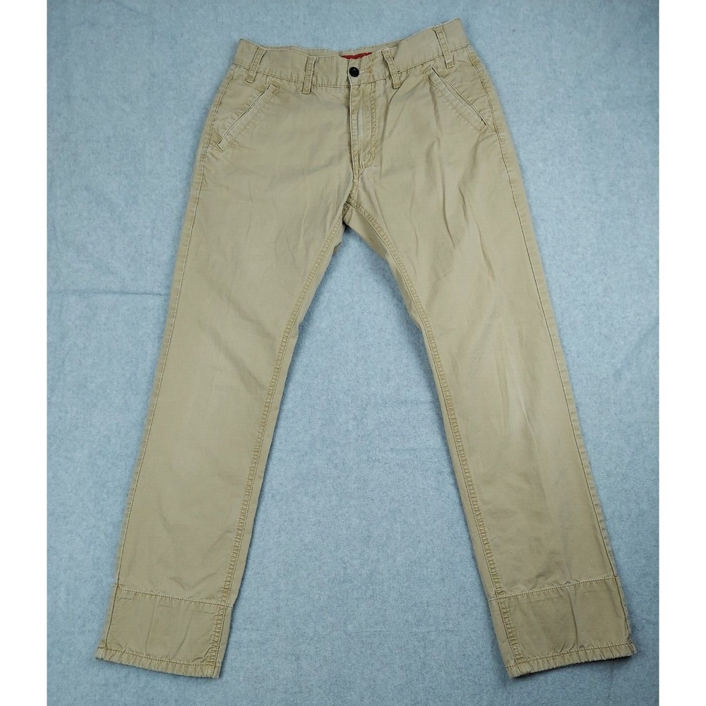 ORISUE sz 30 (act 29X28.5) Mens Beige Tan Tailored Fit Cotton Casual Chino Pants